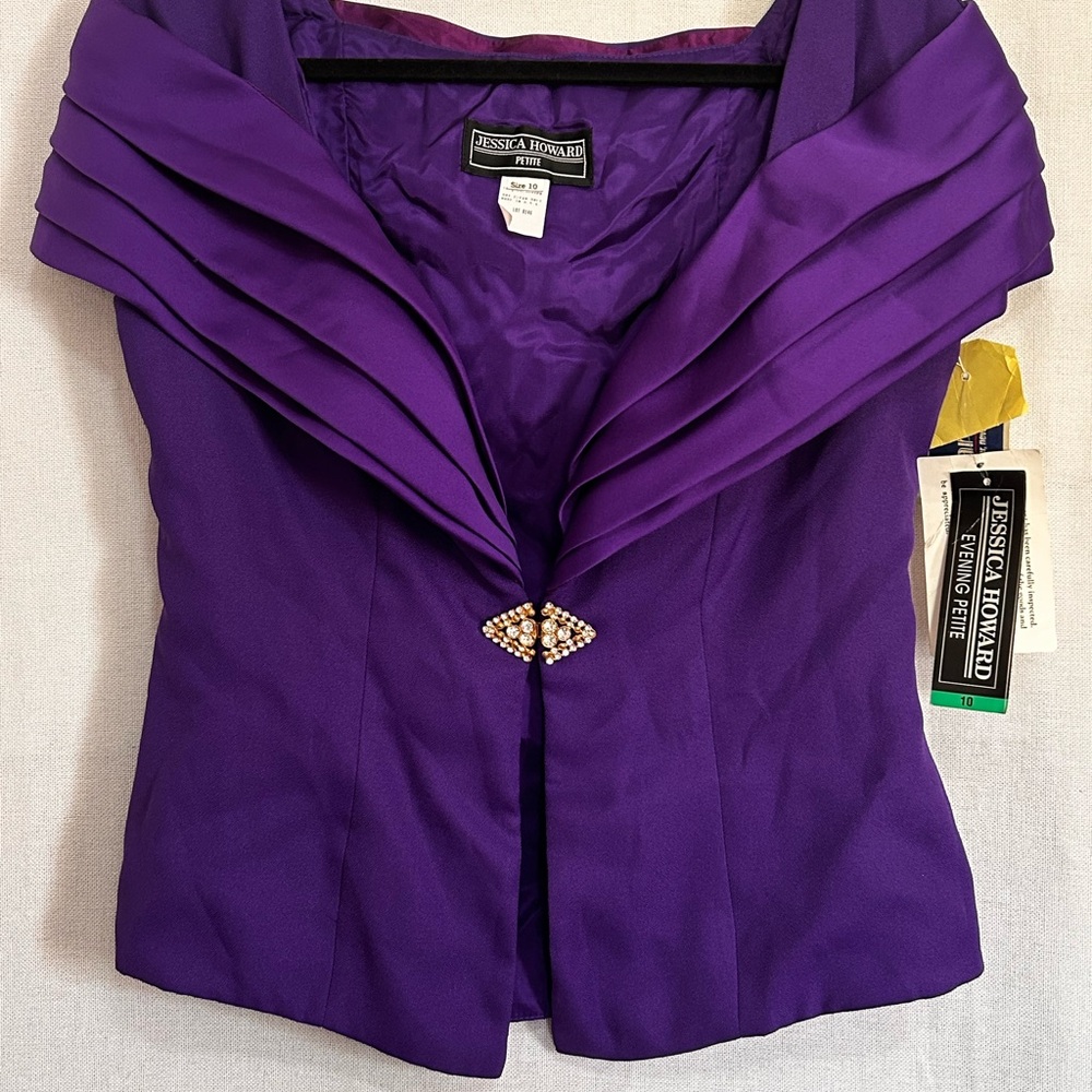 Jessica Howard Purple Evening Dress